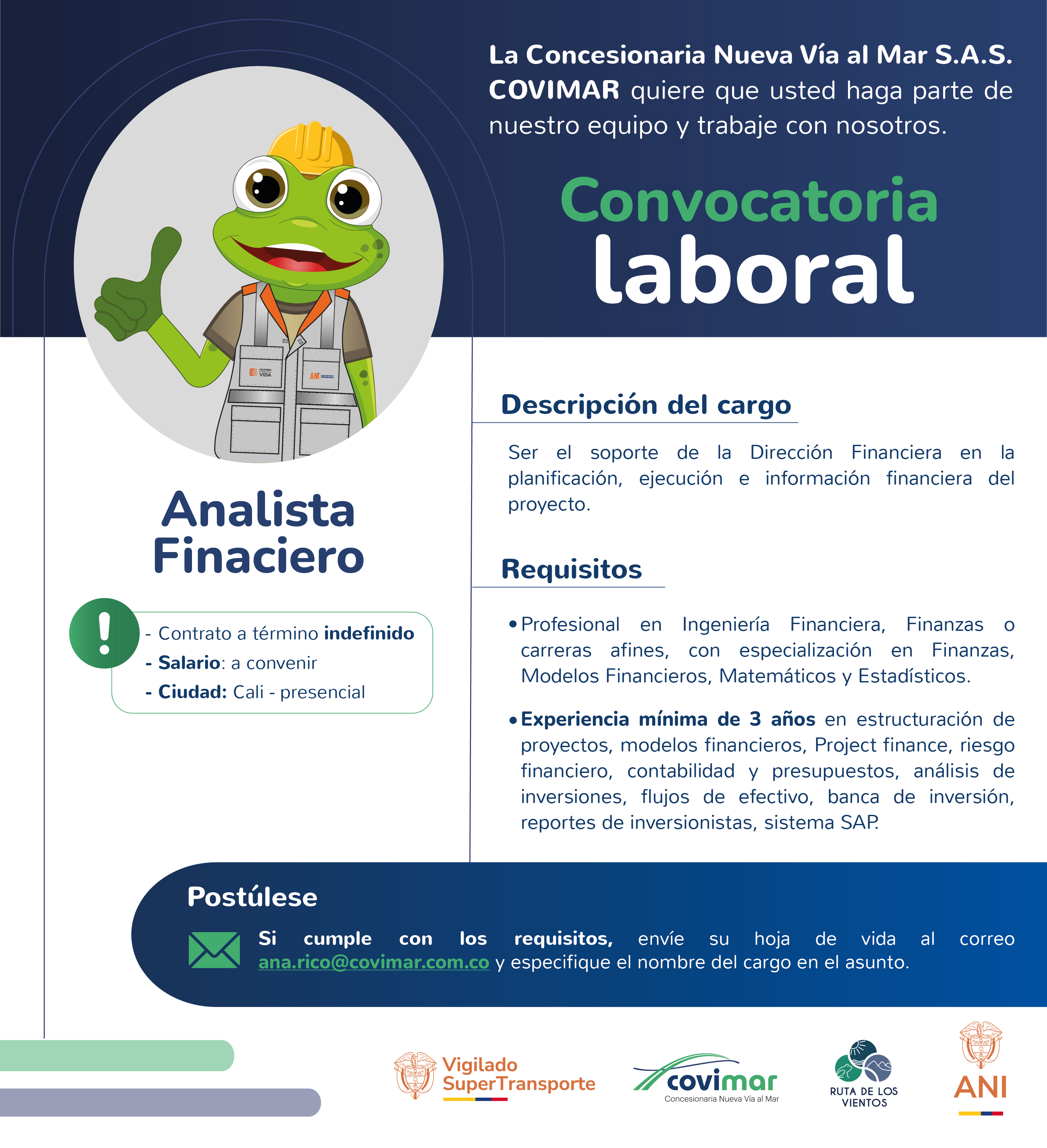 Convocatoria: Analista Financiero